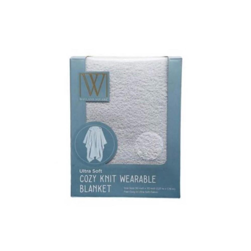 Wayland Square Ultra Soft Cozy Knit Wearable Blanket, Blue, 50 x 70 in $10 ea